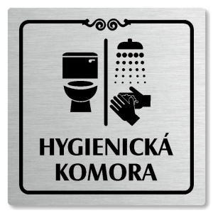 Hygienická komora, 100x100mm, stříbrná, Texas